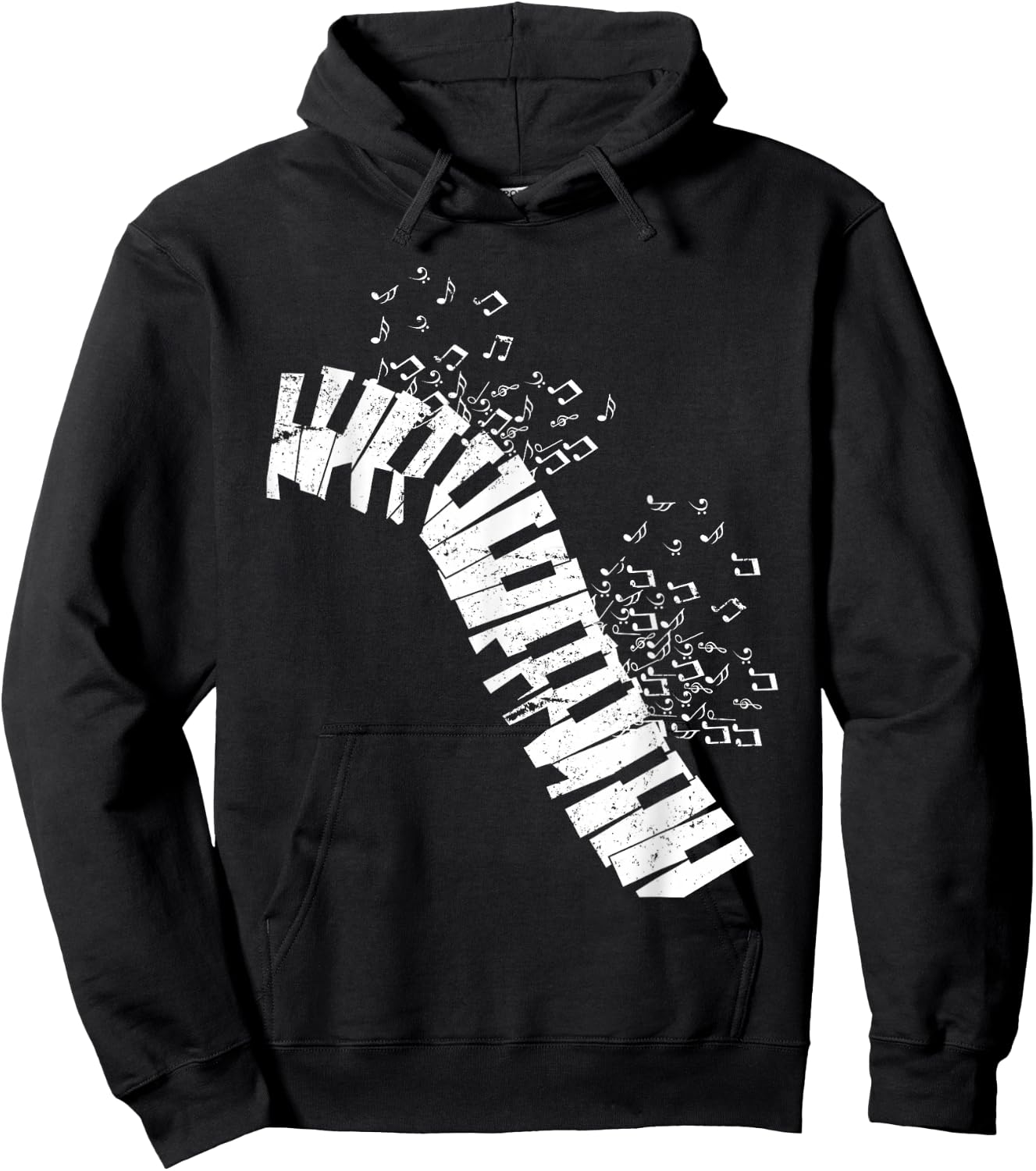 Music Sheet Music Piano Hoodie - Hoodie | Black