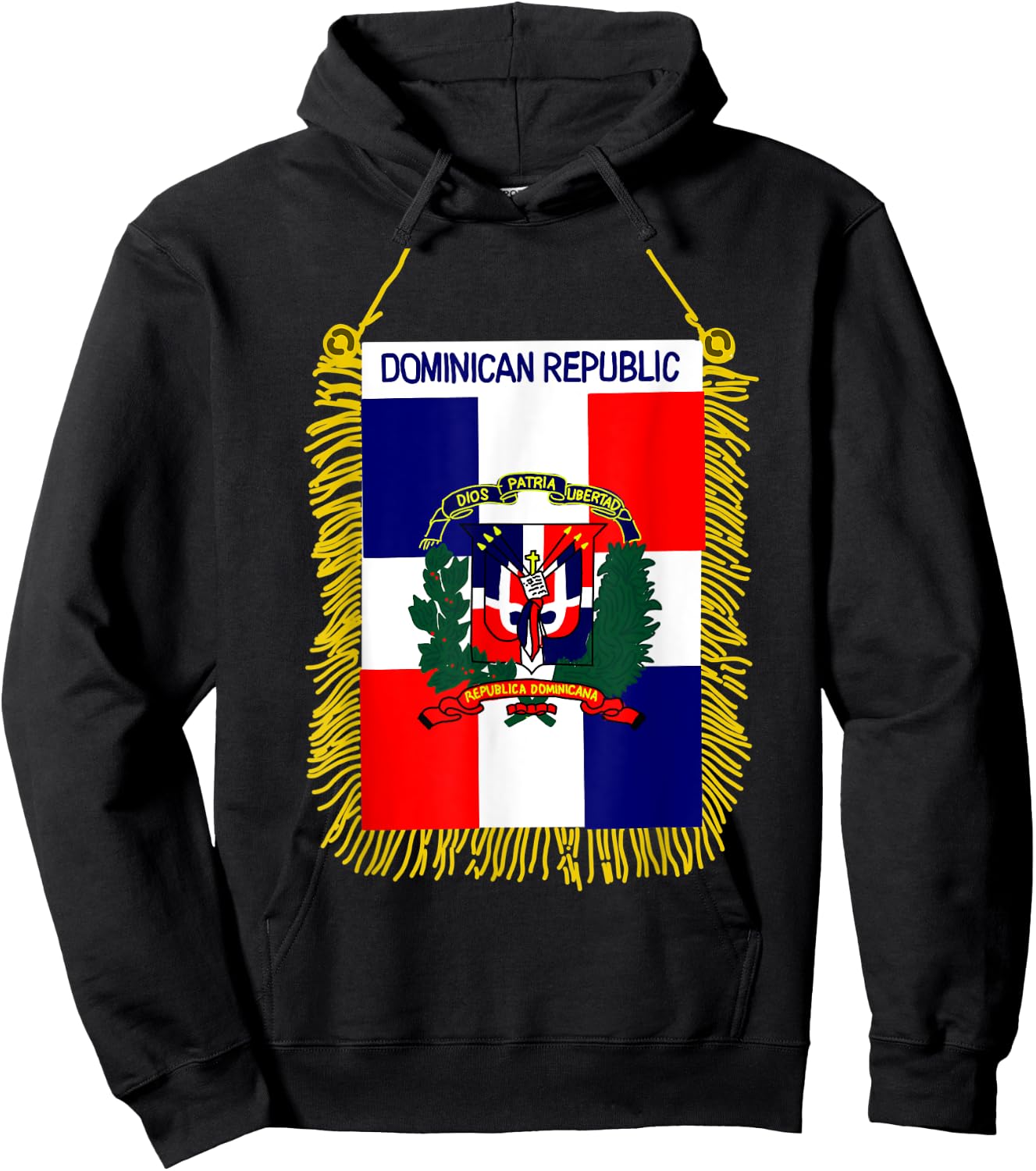 Dominican republic shirt Flag Santo Domingo heritage Hoodie - Hoodie | Black