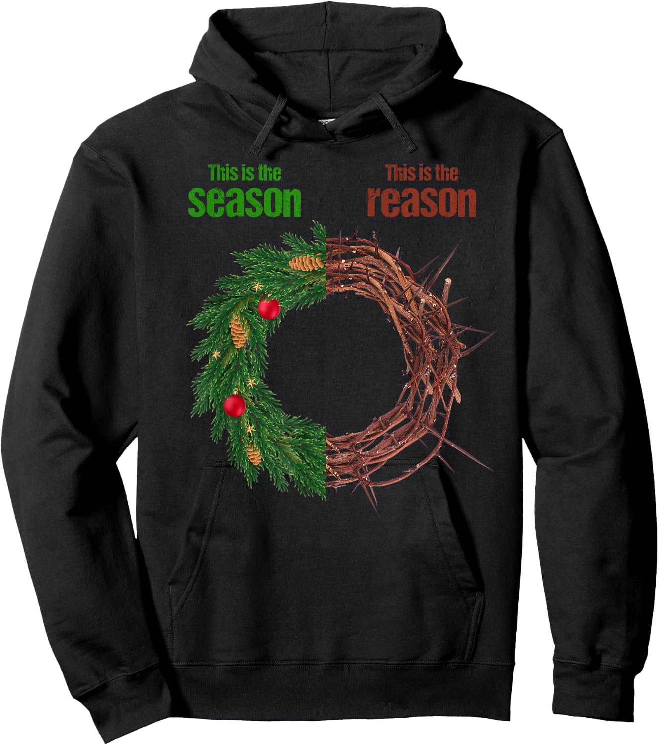 This Is The Season This Is The Reason Christian Christmas Hoodie - Hoodie | Black