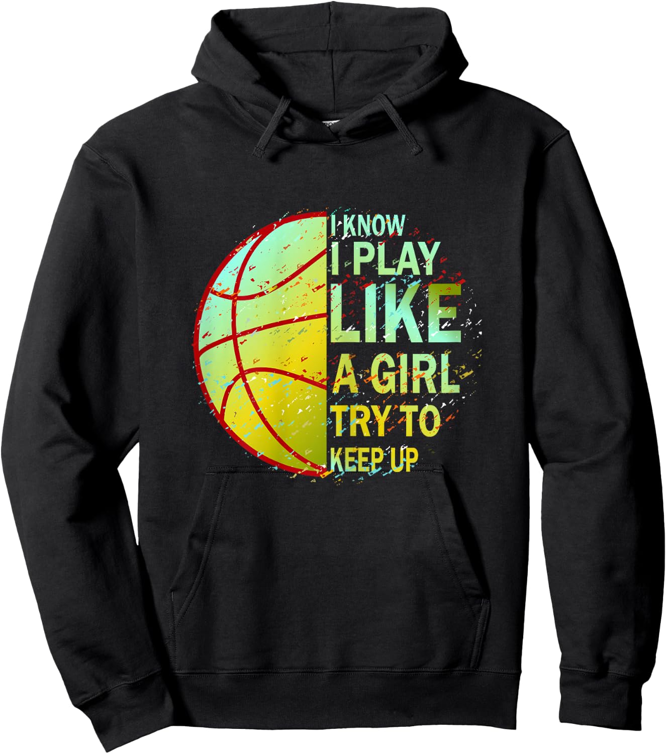 Girls Basketball Hoodie - Hoodie | Black