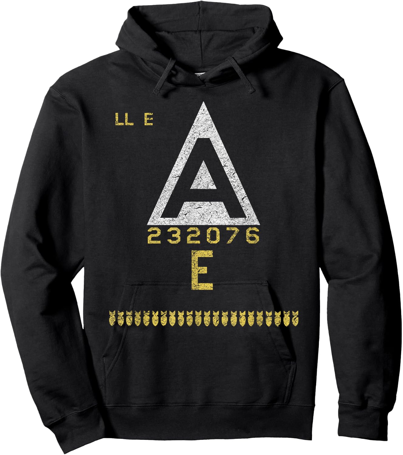 B-17 "Shoo Shoo Baby" WWII Bomber Aircraft Tail Art Hoodie - Hoodie | Black