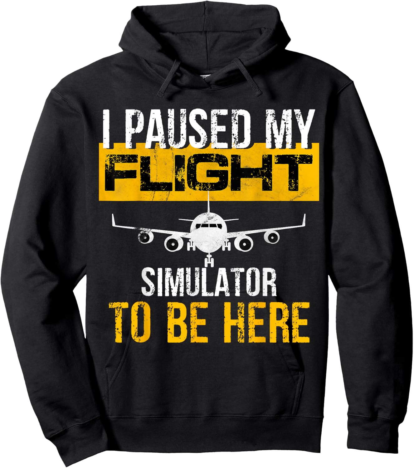 I Paused My Flight Simulator to Be Here - to best Pilot Hoodie - Hoodie | Black