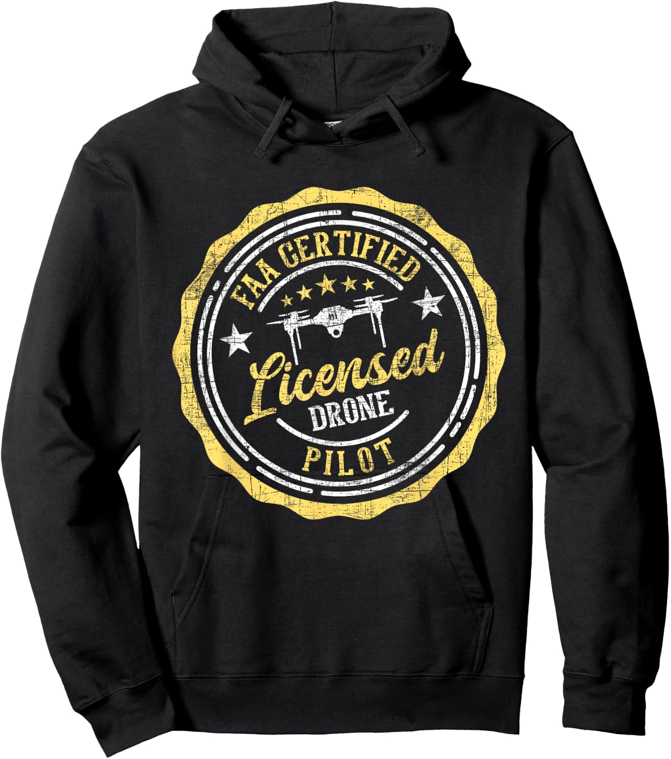 Licensed Drone Pilot - FAA Certified Quadcopter Drone Racing Hoodie - Hoodie | Black