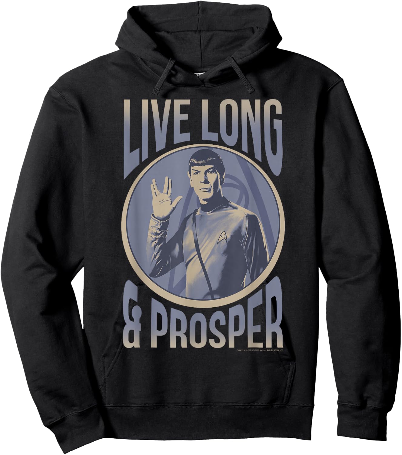 Star Trek: The Original Series Vintage Live Long & Prosper Hoodie - Hoodie | Black