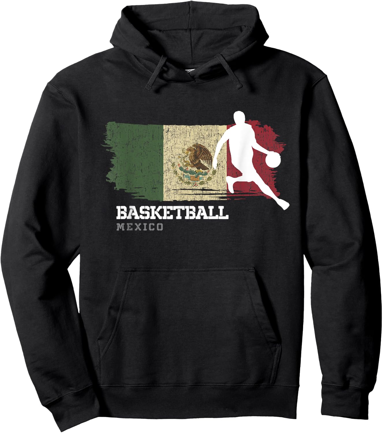 Mexico Basketball Team B-Ball Basketball Hoodie - Hoodie | Black