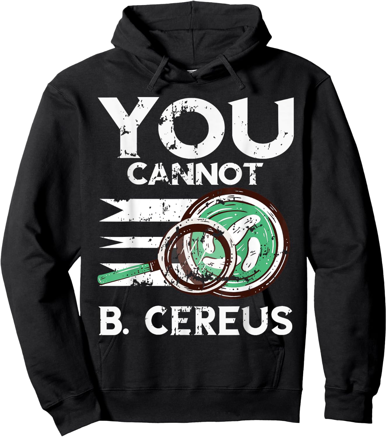 Microbiologist Vintage Bacteria Cereus Microscope Science Hoodie - Hoodie | Black