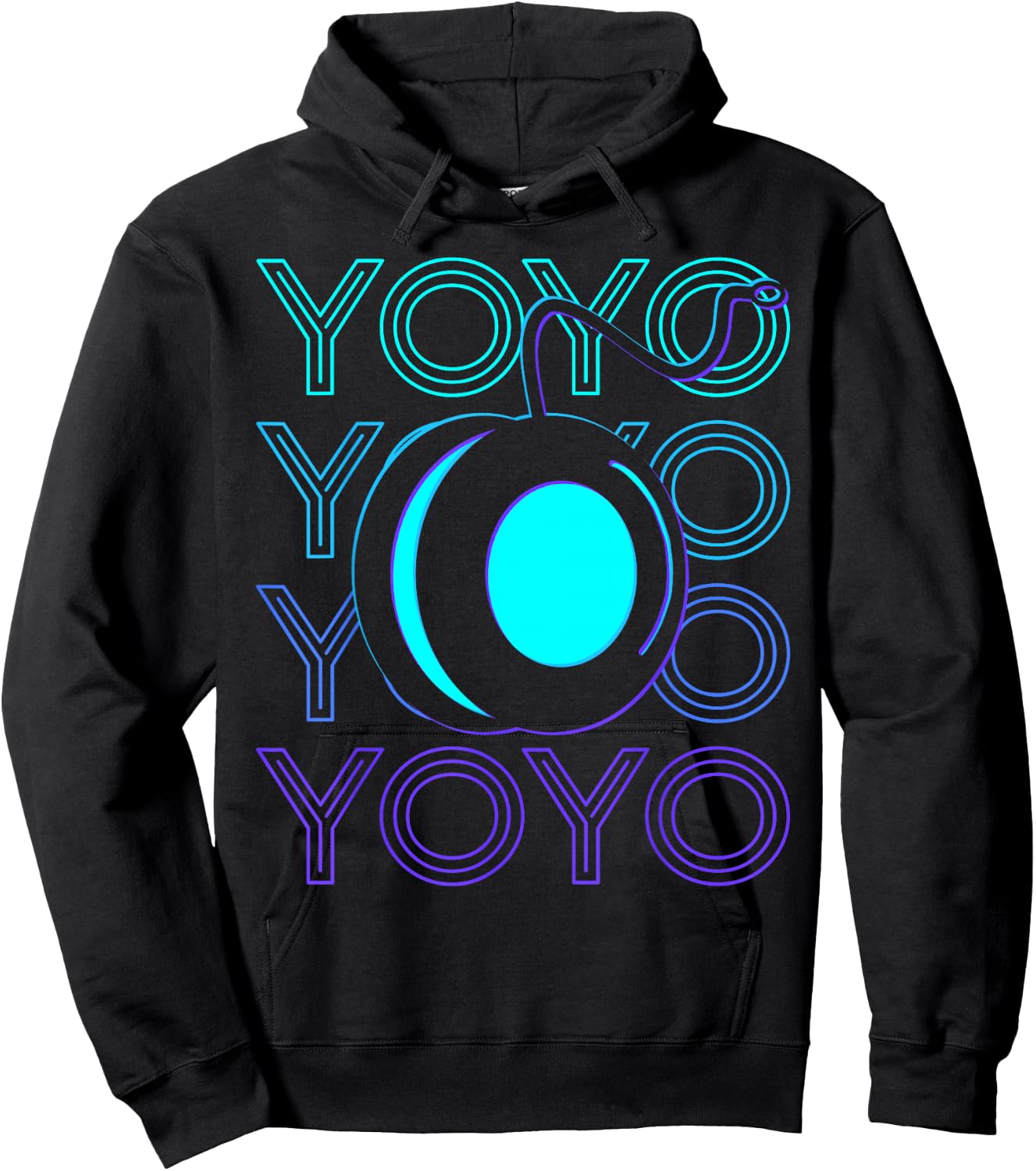 Yoyo Player Retro Hoodie - Hoodie | Black