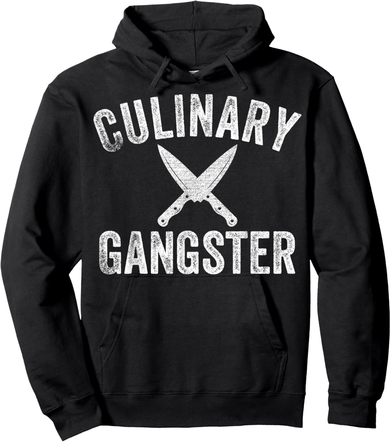 Culinary Gangster Cooking Themed Chefs Cooking Enthusiasts Hoodie - Hoodie | Black