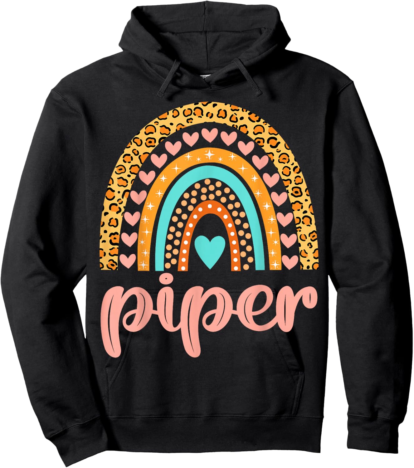 Piper Piper Name Birthday Shirt Gift Hoodie - Hoodie | Black