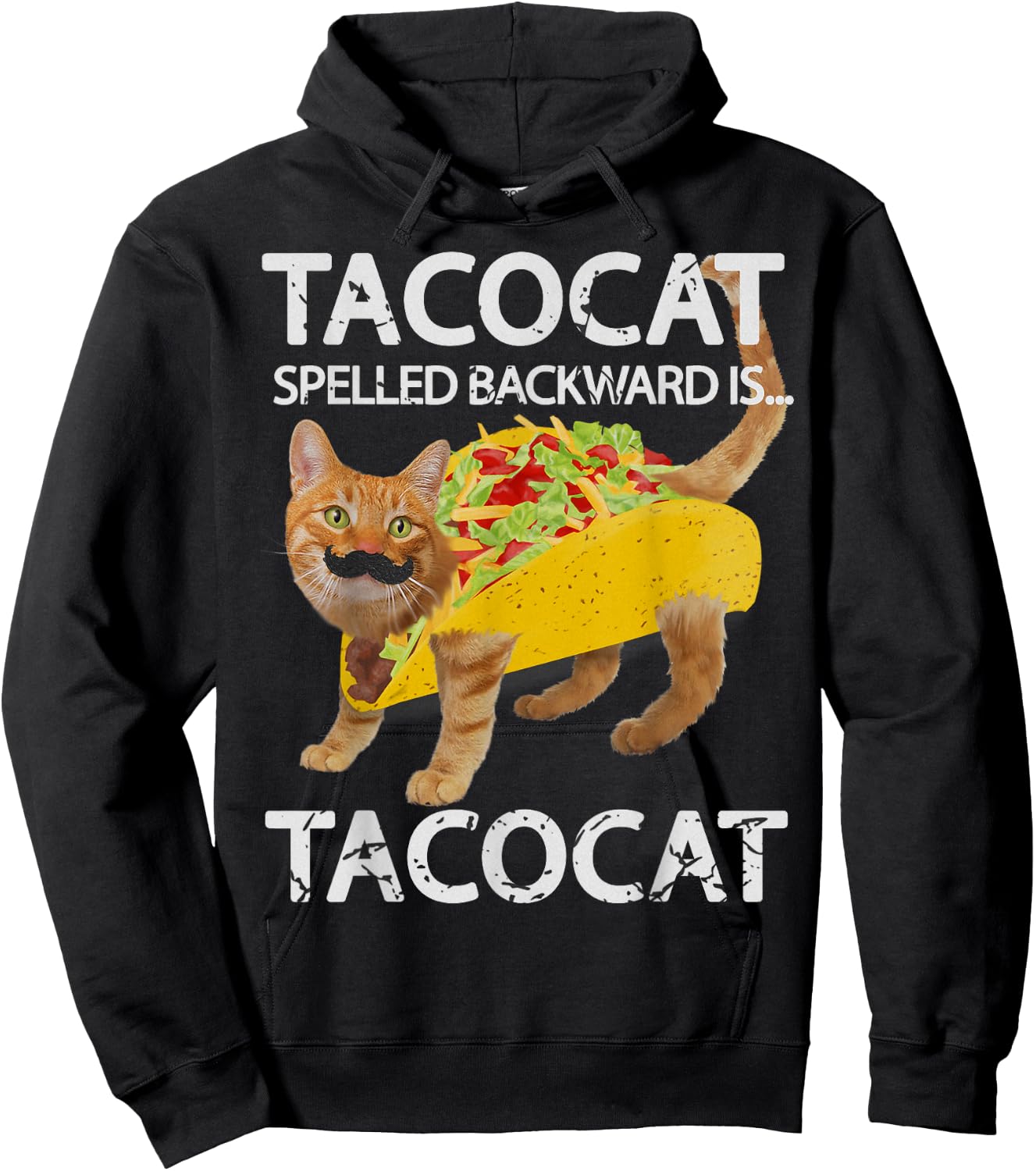 Tacocat Funny Cat Taco Lover Kitty Tacos Shirt Women Girls Kids Hoodie - Hoodie | Black