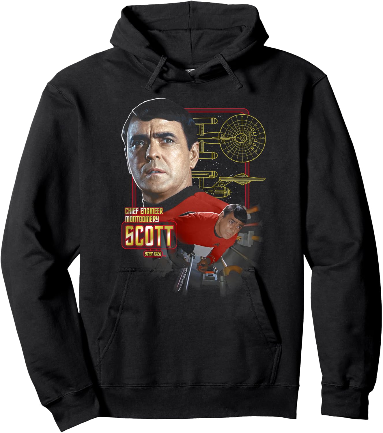 Star Trek Chief Engineer Scott Hoodie - Hoodie | Black