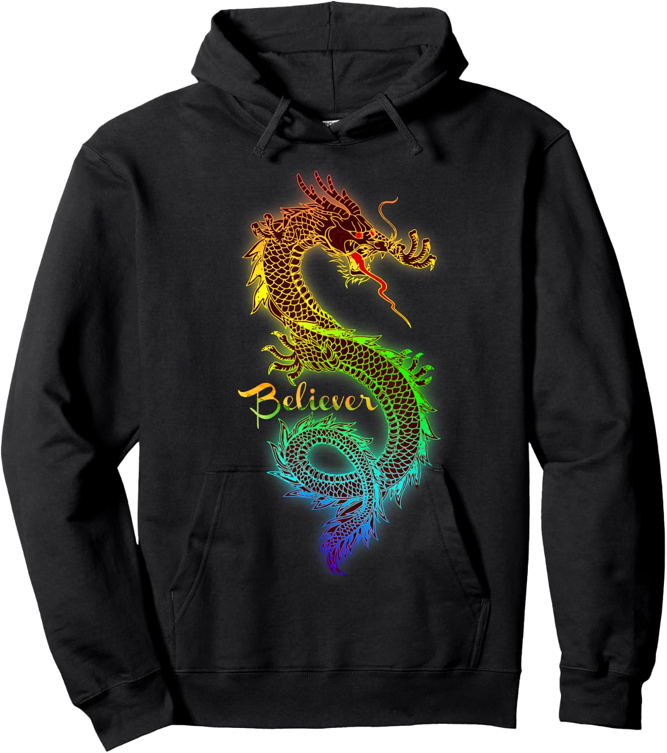 Dragon Believer - Imagine this Gift Dragon Fans Hoodie - Hoodie | Black