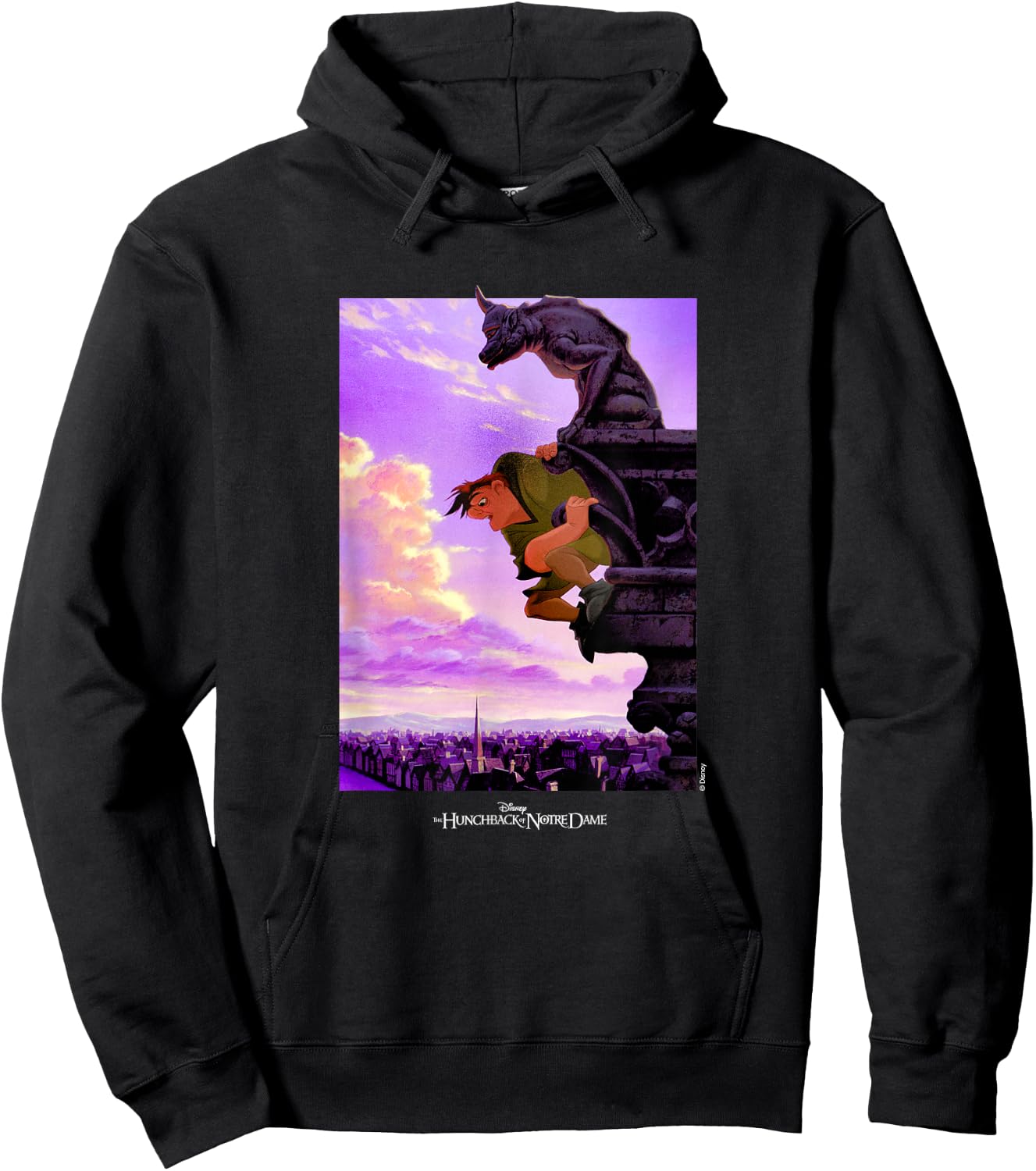 Disney The Hunchback of Notre Dame Quasimodo Gargoyle Hoodie - Hoodie | Black