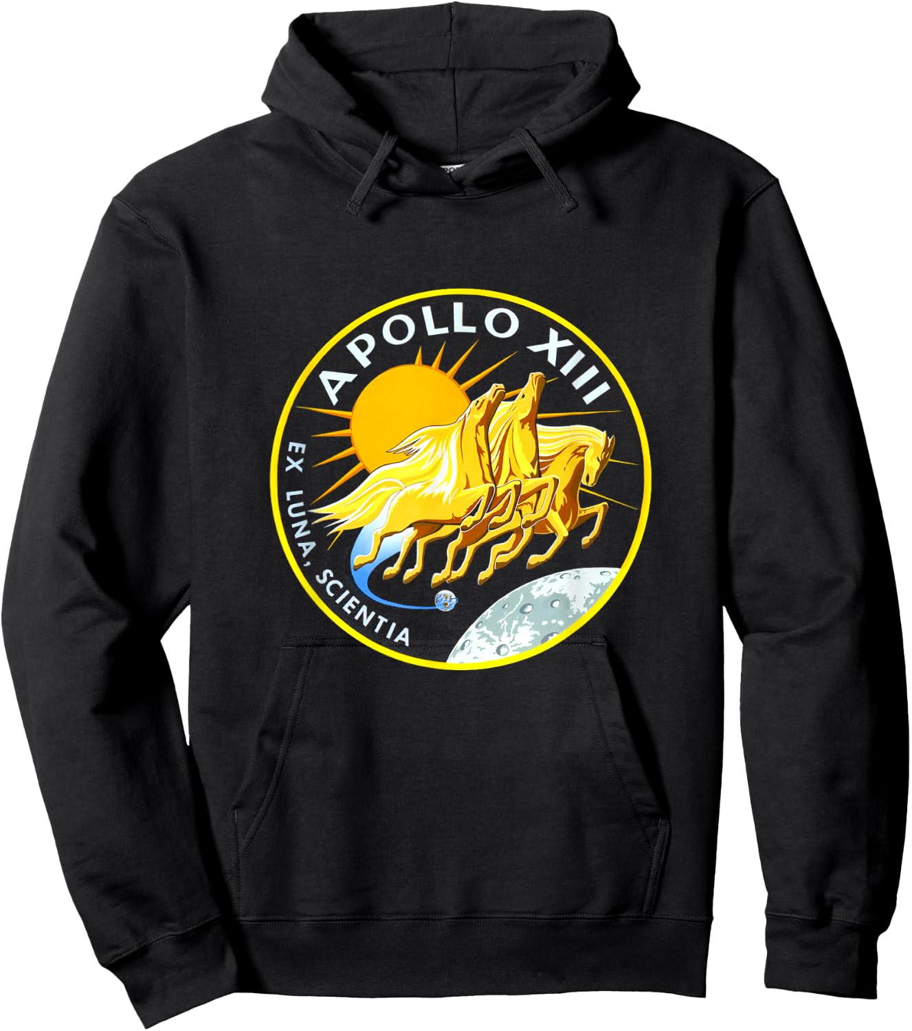 NASA Apollo 13 Mission Badge Hoodie - Hoodie | Black