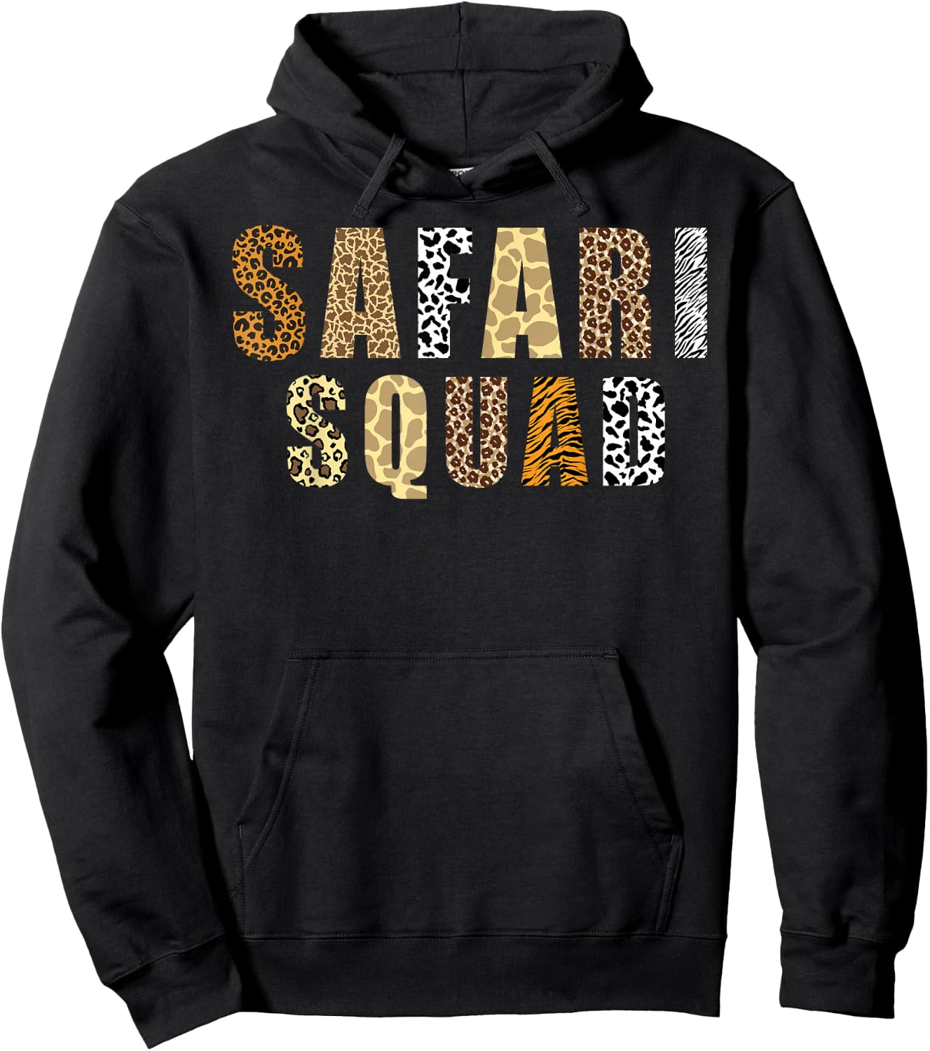 Cool Safari Women Zoologist African Animal Print Zoo Hoodie - Hoodie | Black