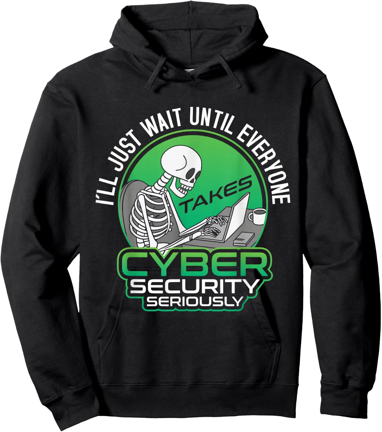 Hacking IT Tech Seriously Programmer Cyber Security Hacker Hoodie - Hoodie | Black