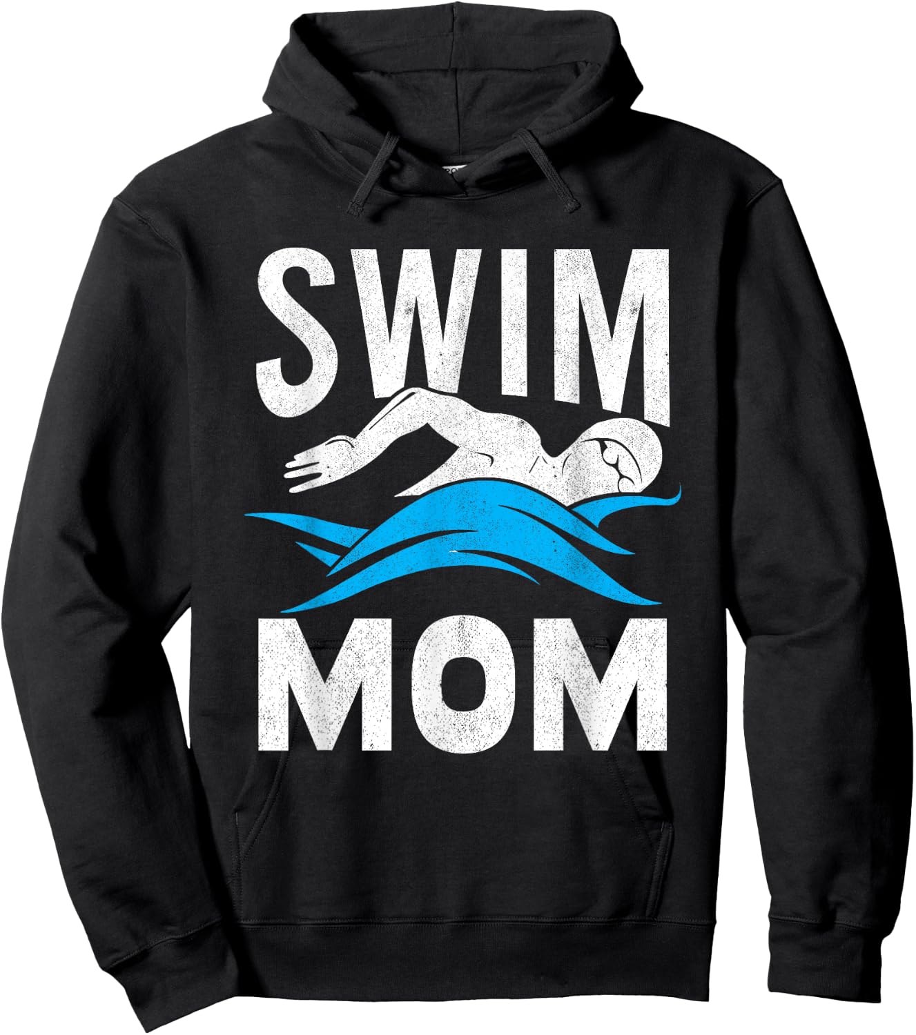 Swim Mom Swimming Women Mother Swimmer Hoodie - Hoodie | Black