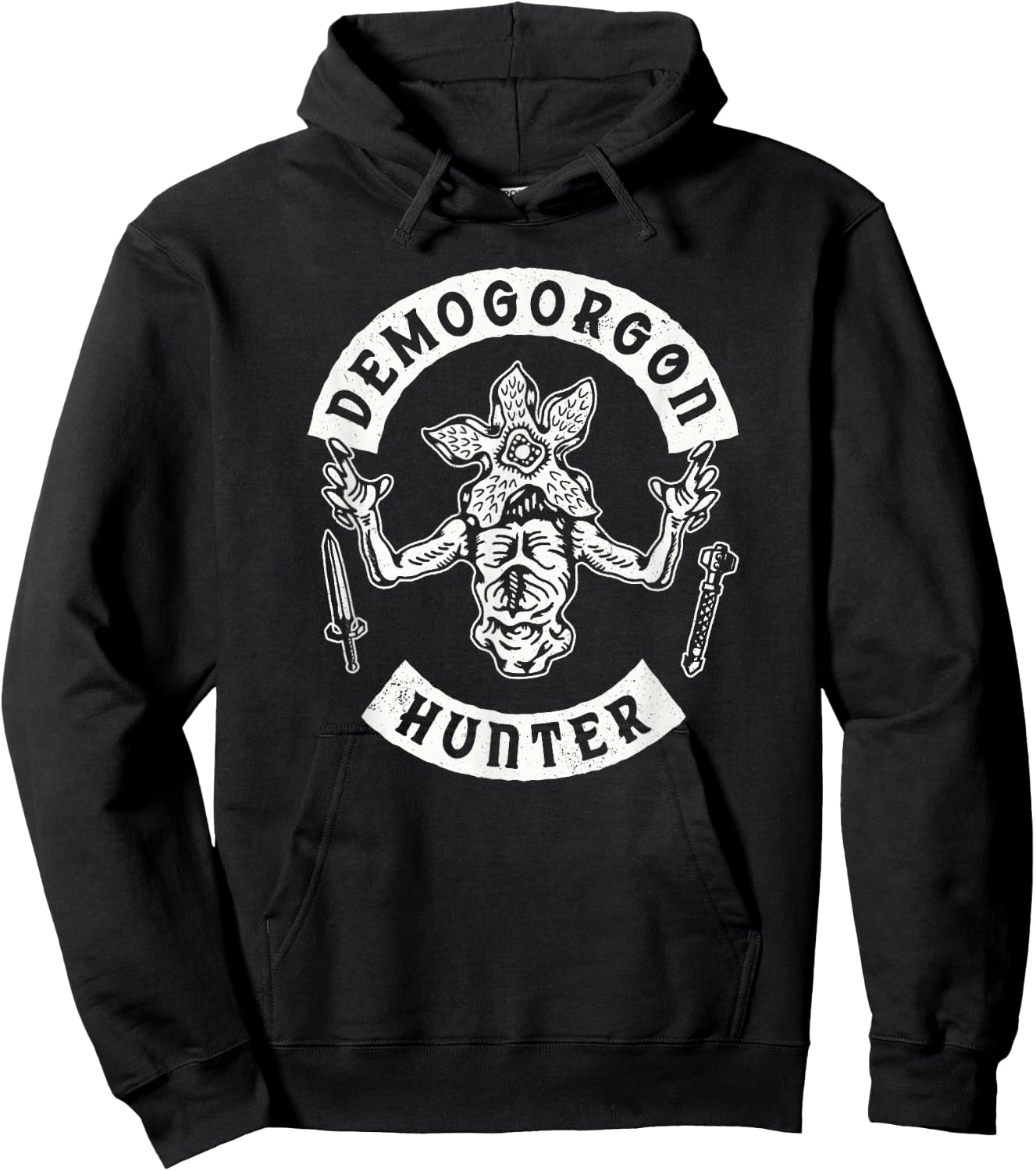 Stranger Things 4 Demogorgon Hunter V2 Hoodie - Hoodie | Black