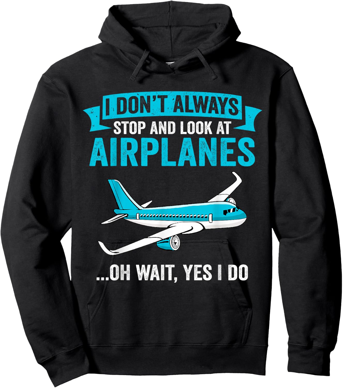 I Don't Always Stop And Look At Airplanes - Airplane Lover Hoodie - Hoodie | Black