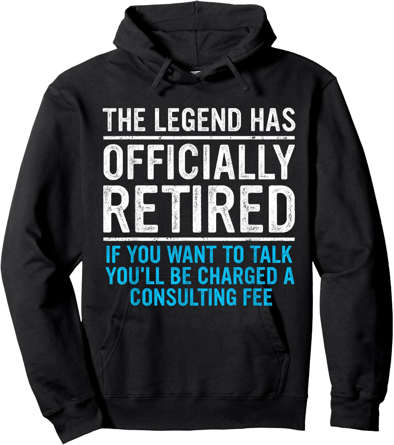 The Legend Has Officially Retired Father - Funny Retirement Hoodie - Hoodie | Black
