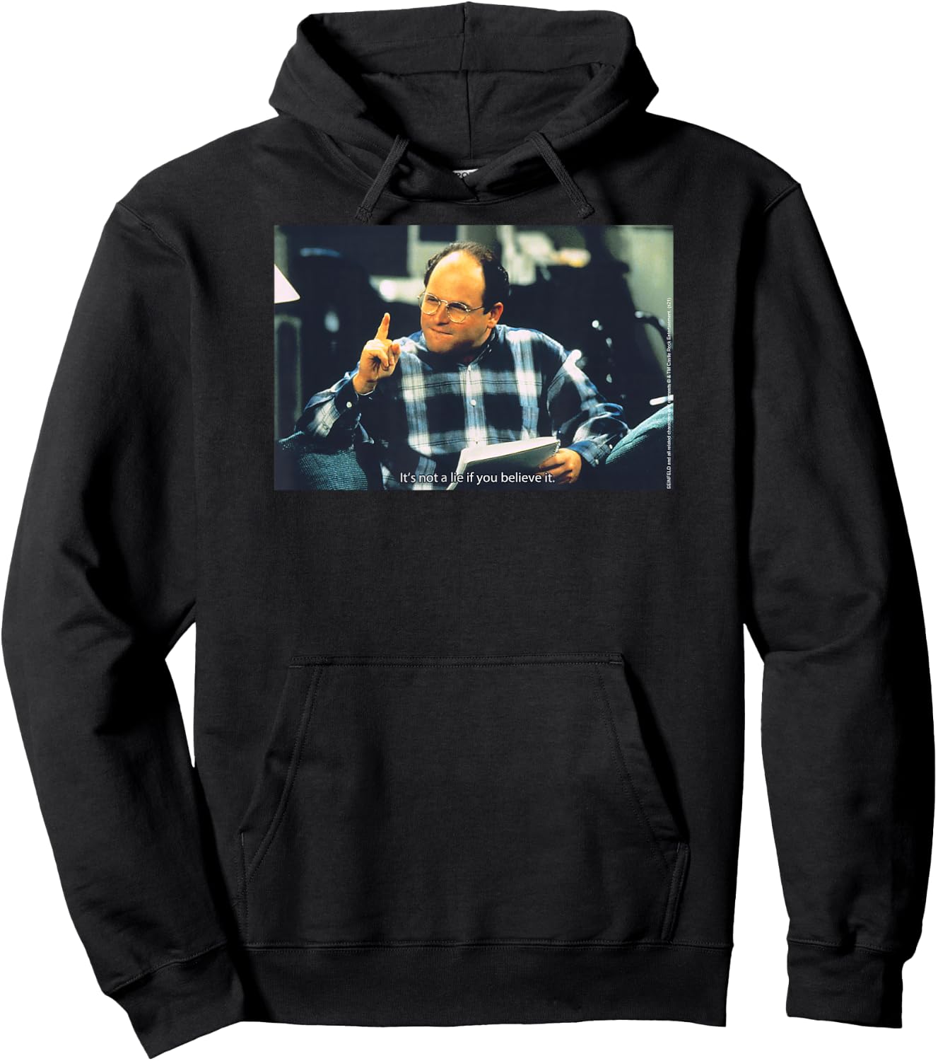 Seinfeld George It's Not a Lie If You Believe It 90's TV Hoodie - Hoodie | Black