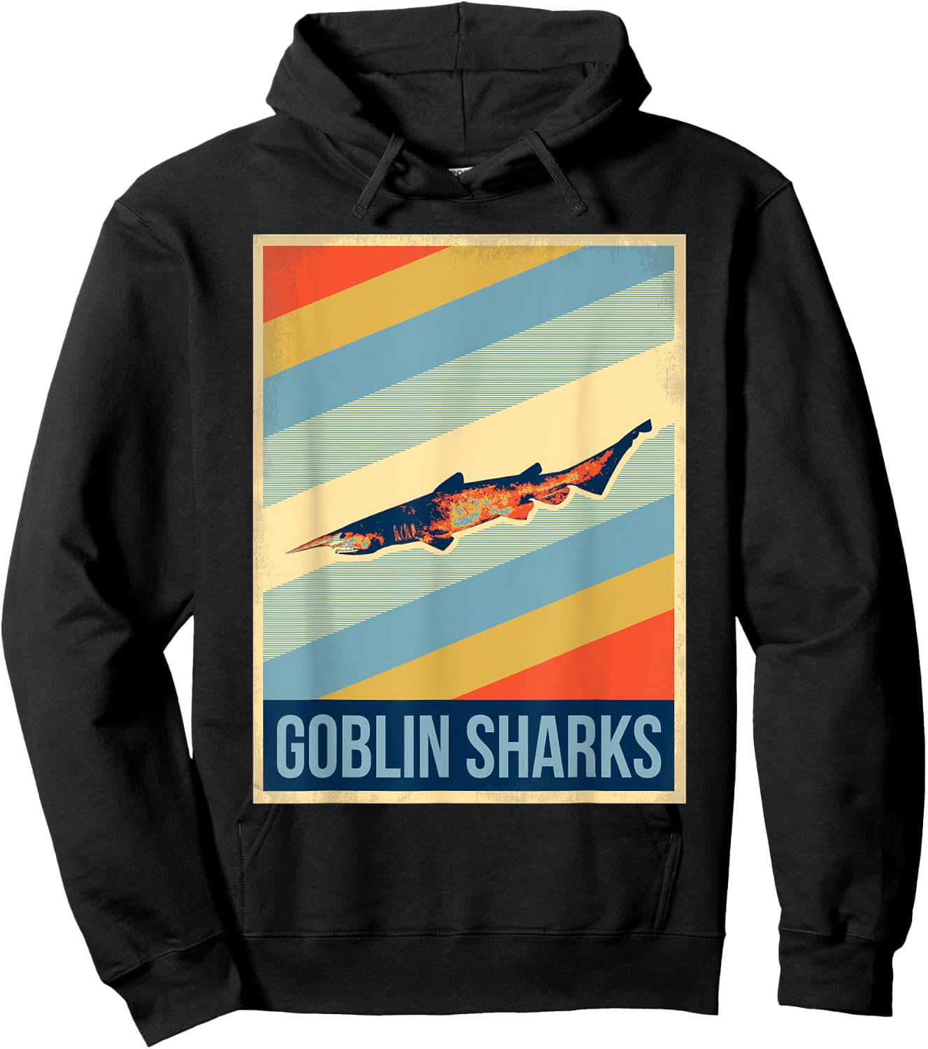 Vintage Goblin Sharks Hoodie - Hoodie | Black