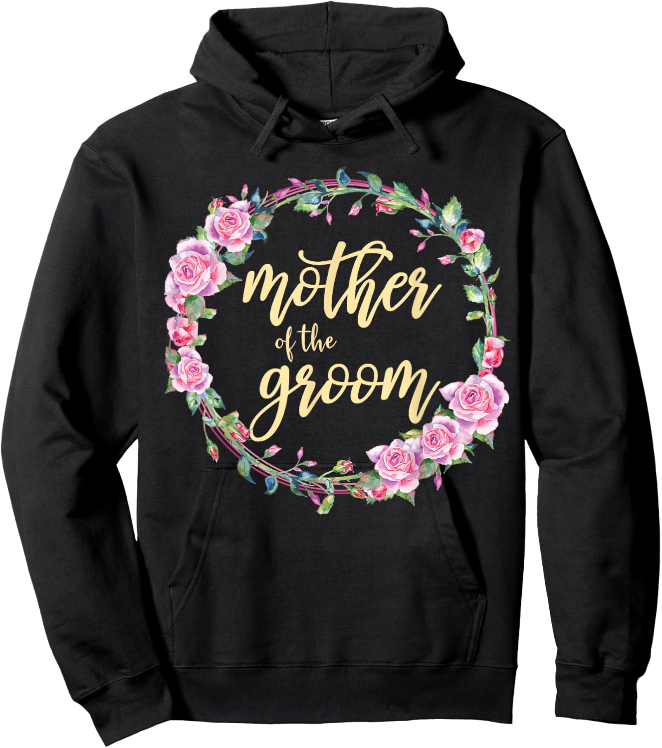 Matching Bridal Party Mother Of The Groom Wedding Hoodie - Hoodie | Black