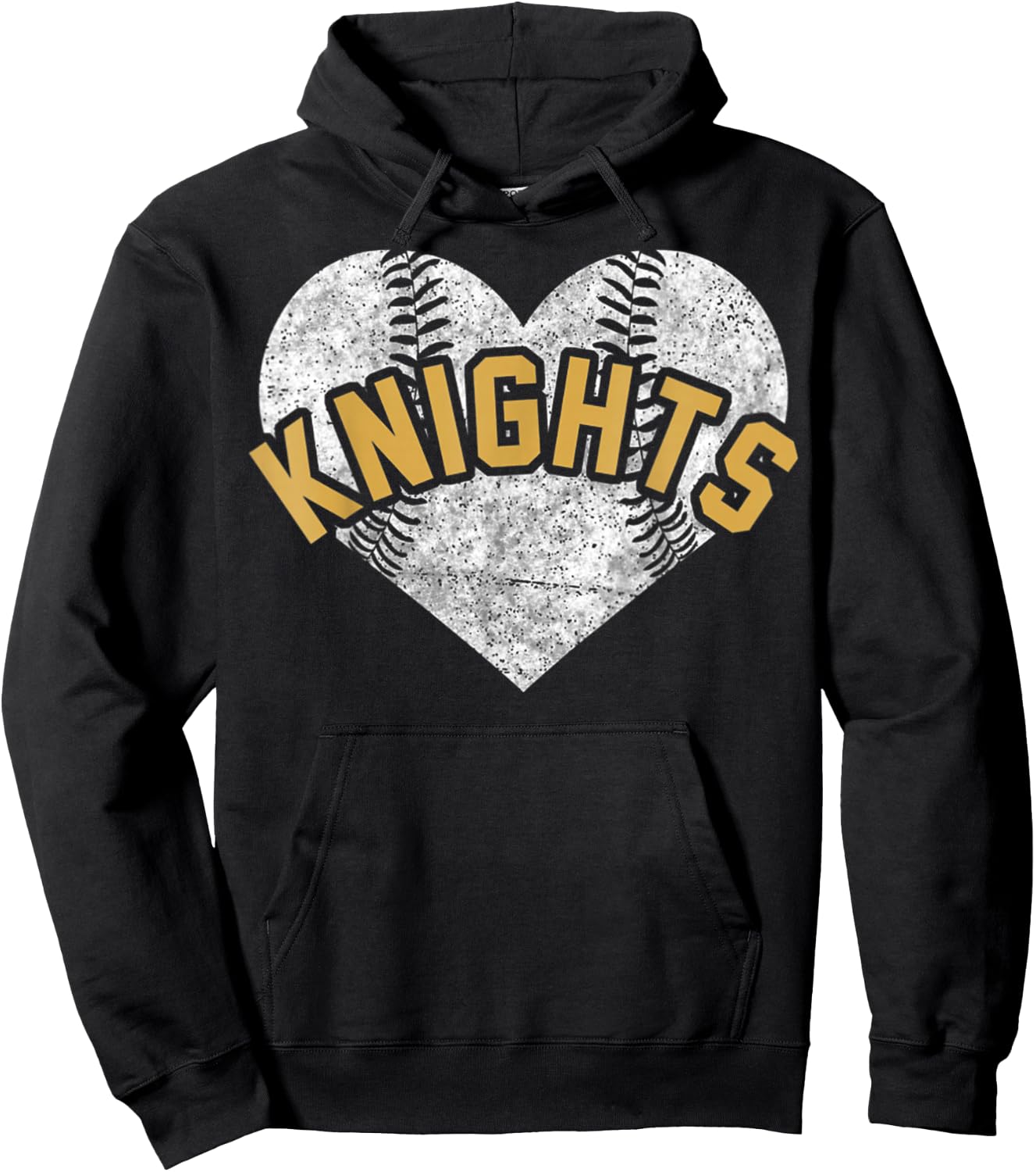 Knights Baseball Softball Shirt High School Team Mascot Mom Hoodie - Hoodie | Black