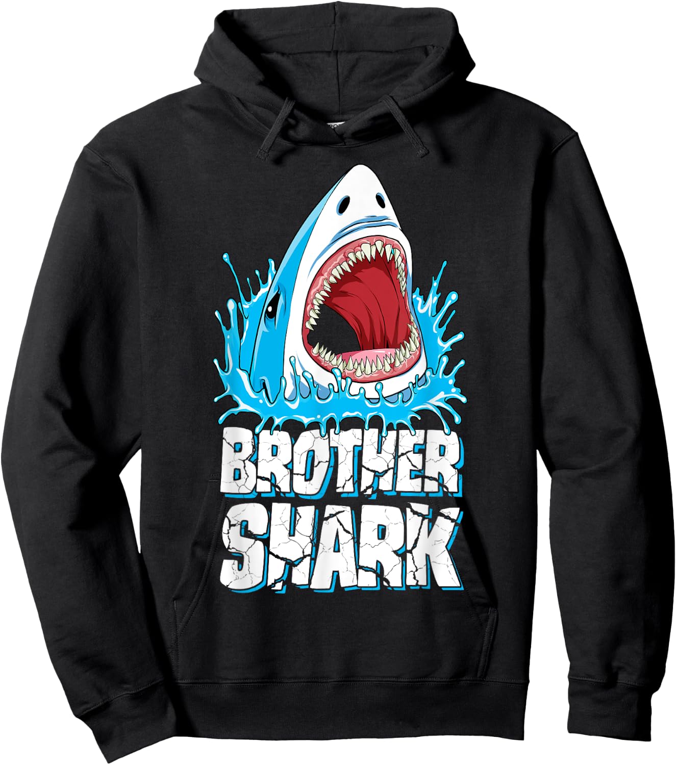 Brother Shark T Shirt Family Matching Men Boys Jawsome Gifts Hoodie - Hoodie | Black