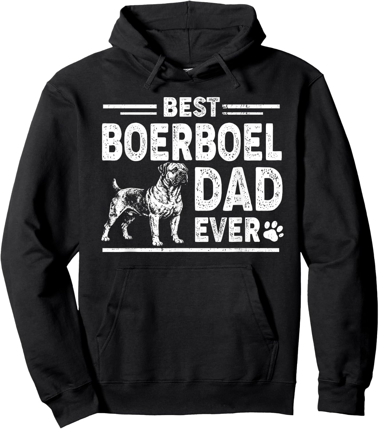 Best Boerboel Dad Ever Father's Day Hoodie - Hoodie | Black