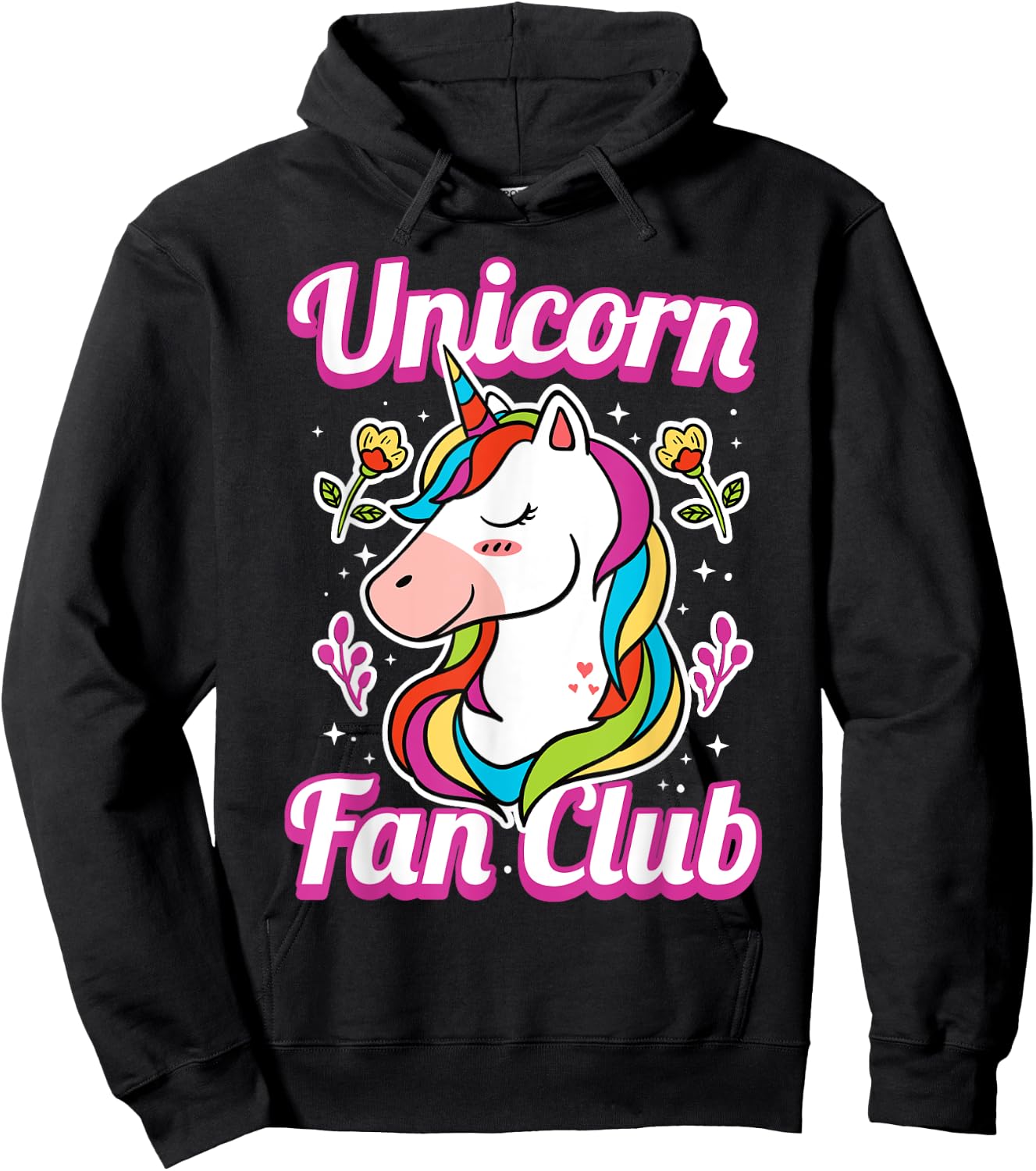 Unicorn Fan Club Hoodie - Hoodie | Black