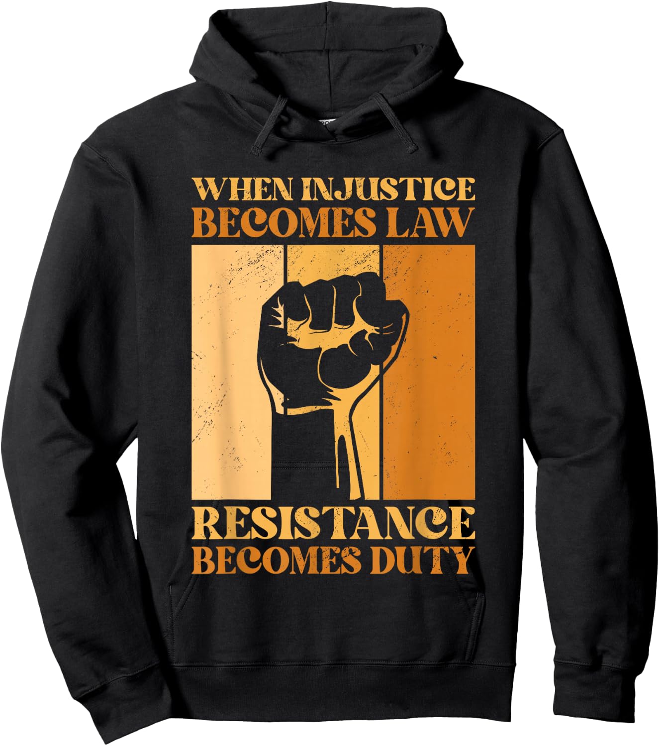 When Injustice Becomes Law Resistance Becomes Duty BLM Pride Hoodie - Hoodie | Black
