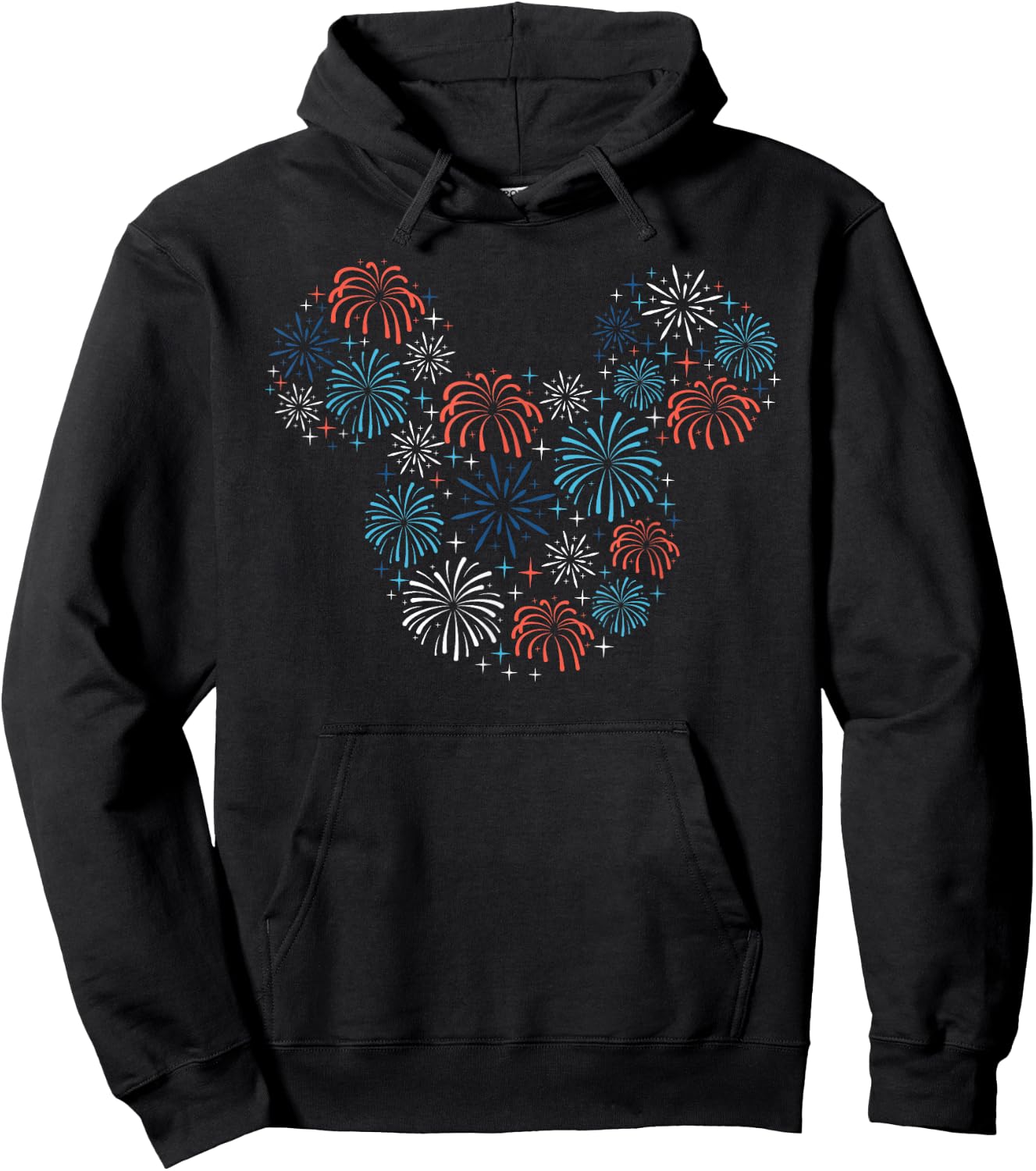 Disney Mickey Mouse Fireworks Americana Hoodie - Hoodie | Black