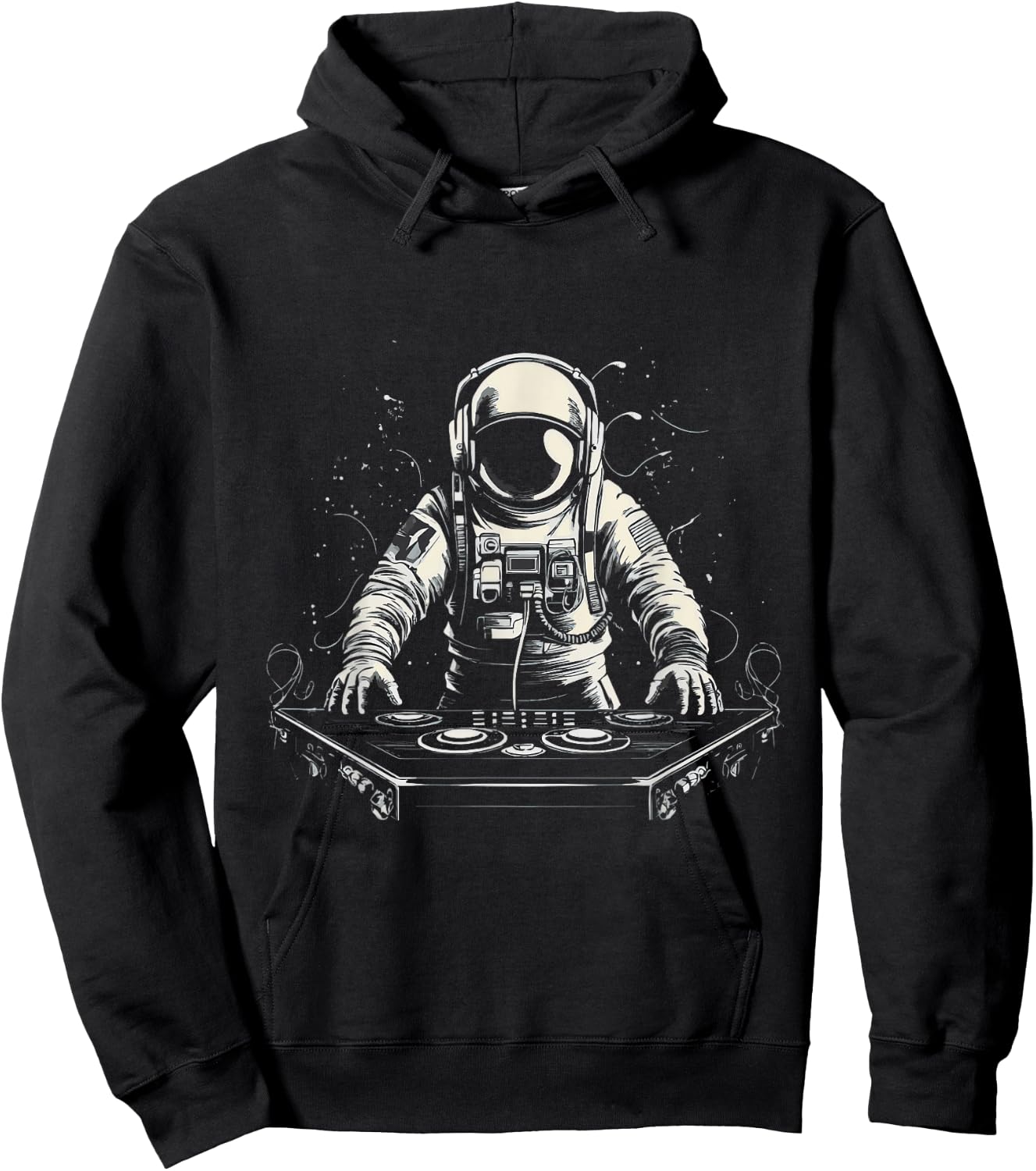 Astronaut DJ In Space Hoodie - Hoodie | Black