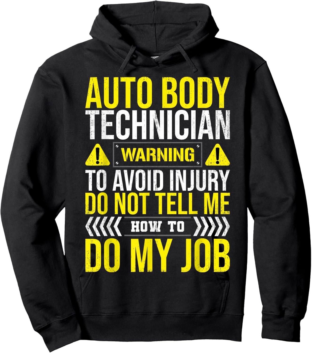 Auto Body Technician Warning Painter Repair Apparel Hoodie - Hoodie | Black