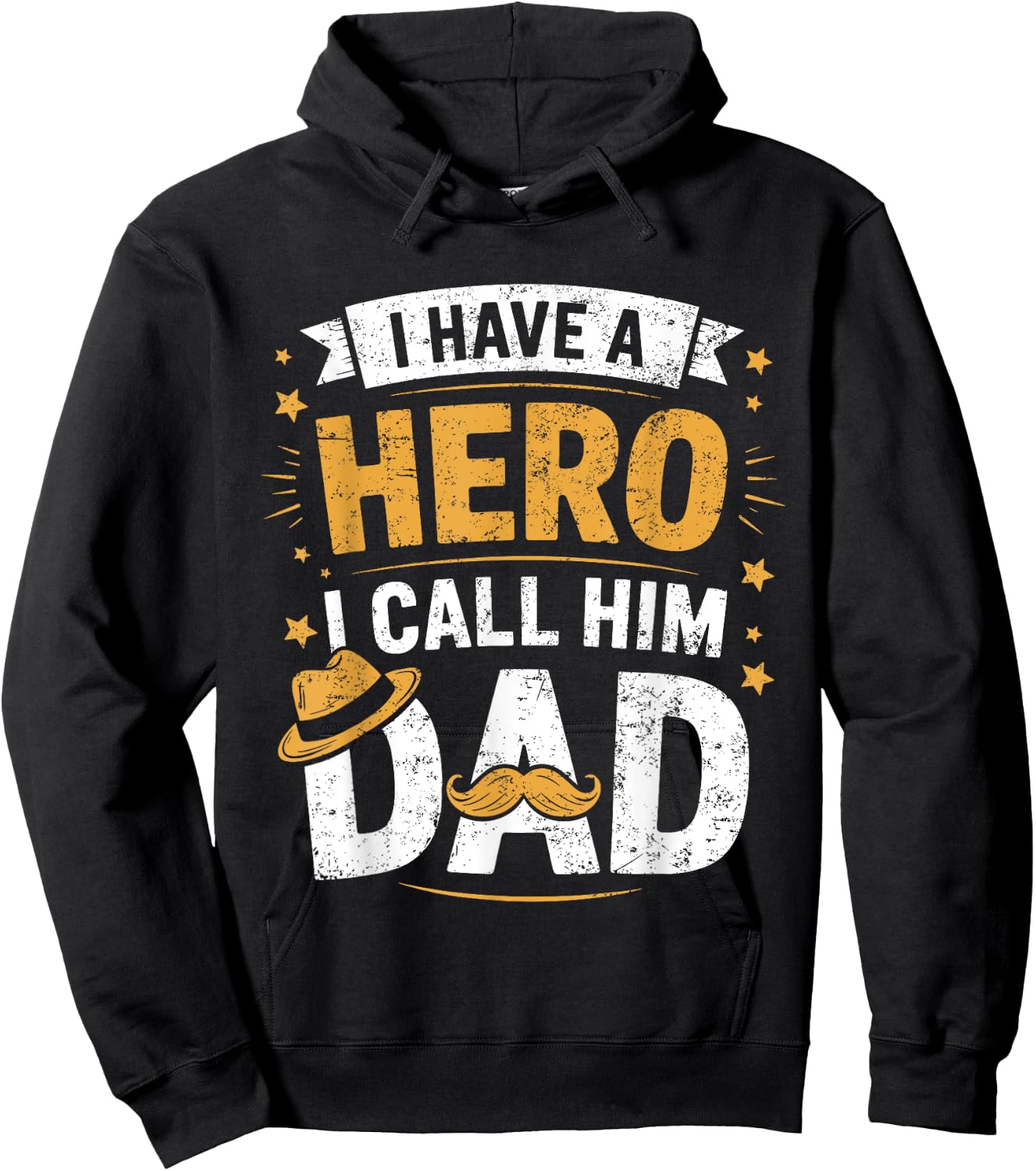 I Have A Hero And I Call Him Dad Hoodie - Hoodie | Black