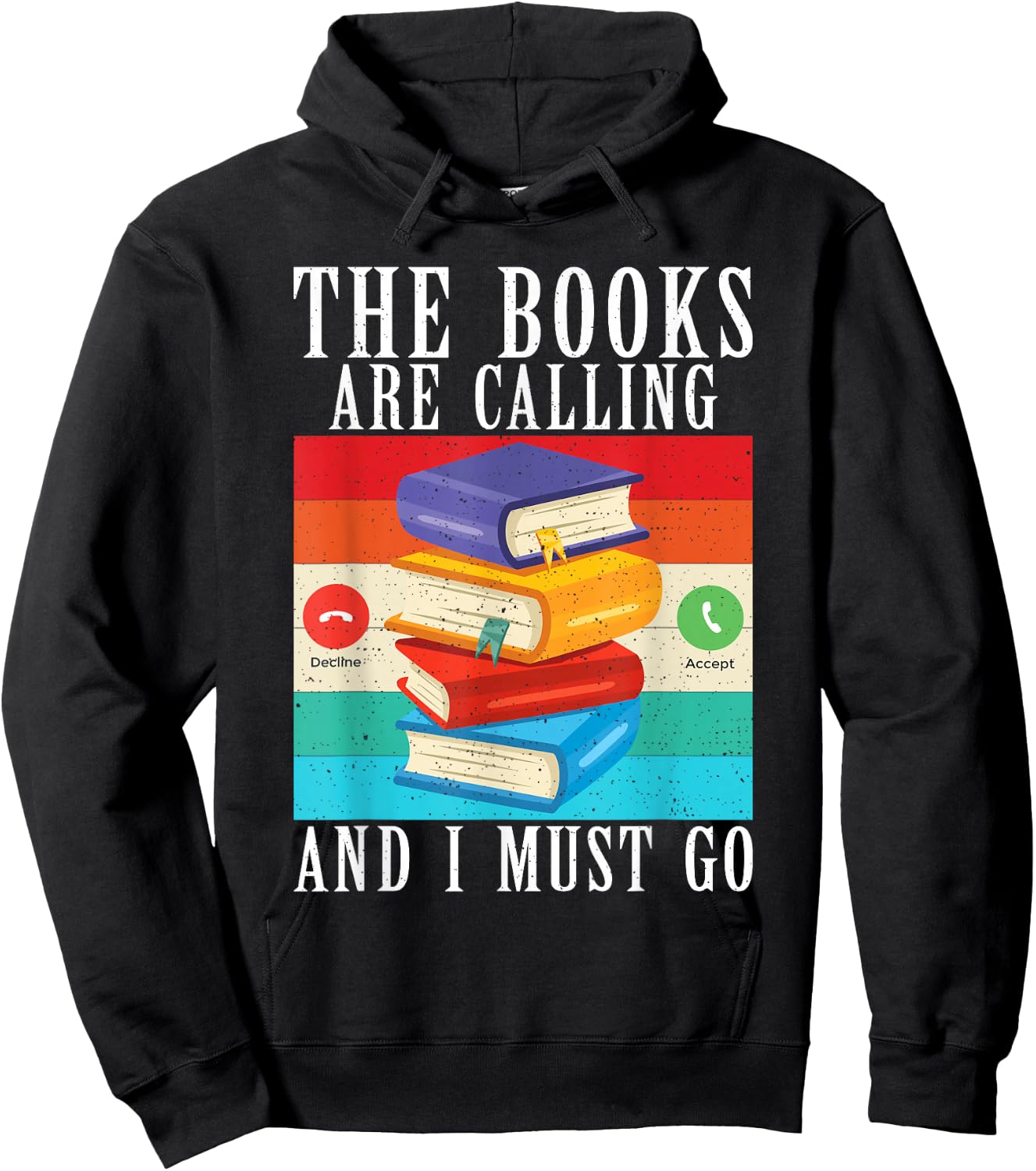 The Books are calling and i must go Book Reader Hoodie - Hoodie | Black