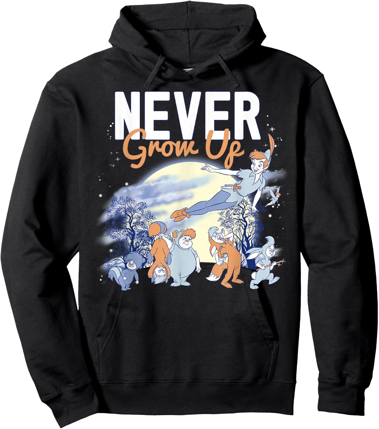 Disney Peter Pan Lost Boys Never Grow Up Night Portrait Hoodie - Hoodie | Black