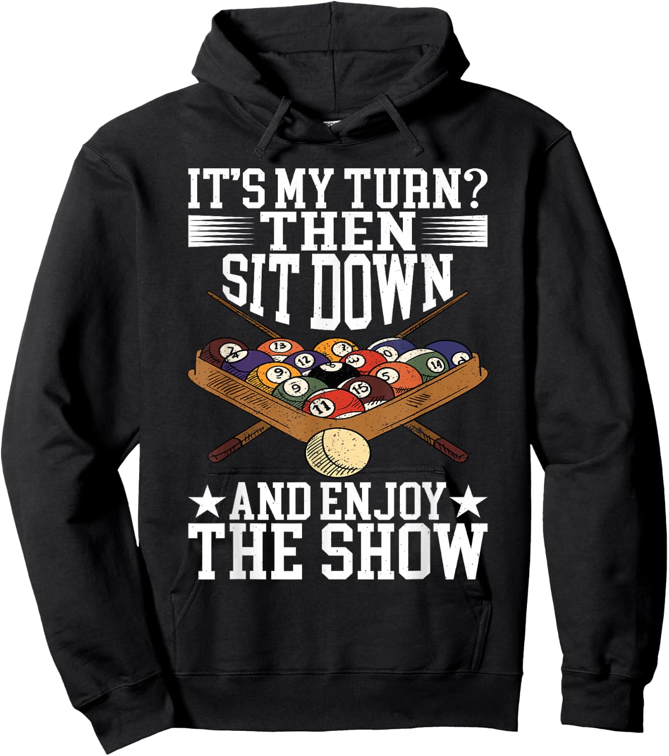 Pool Accessories Billiard Saying For Pool Billiard Players Hoodie - Hoodie | Black