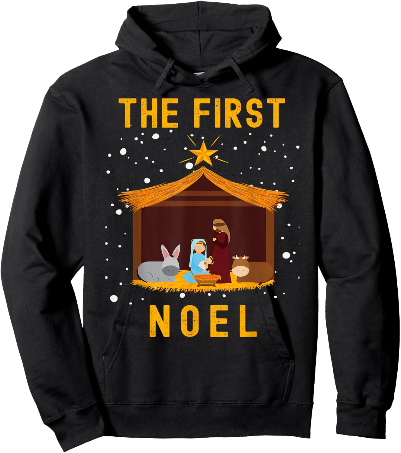 Christian Christmas The First Noel Celebrate The Nativity Hoodie - Hoodie | Black