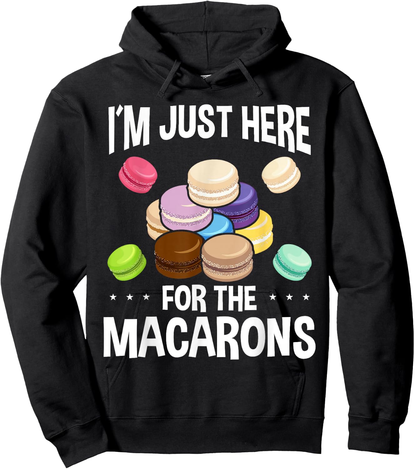 Macaroons Macarron Fans French Baked Macarons Cookie Hoodie - Hoodie | Black