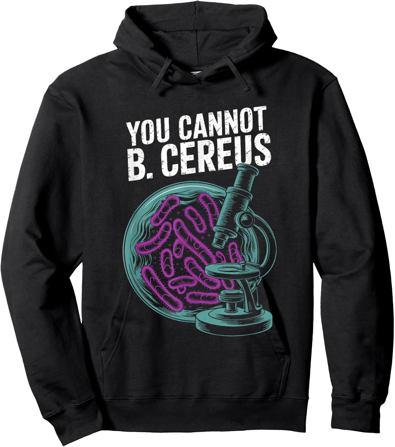 You Cannot B. Cereus Biology Pun Hoodie - Hoodie | Black