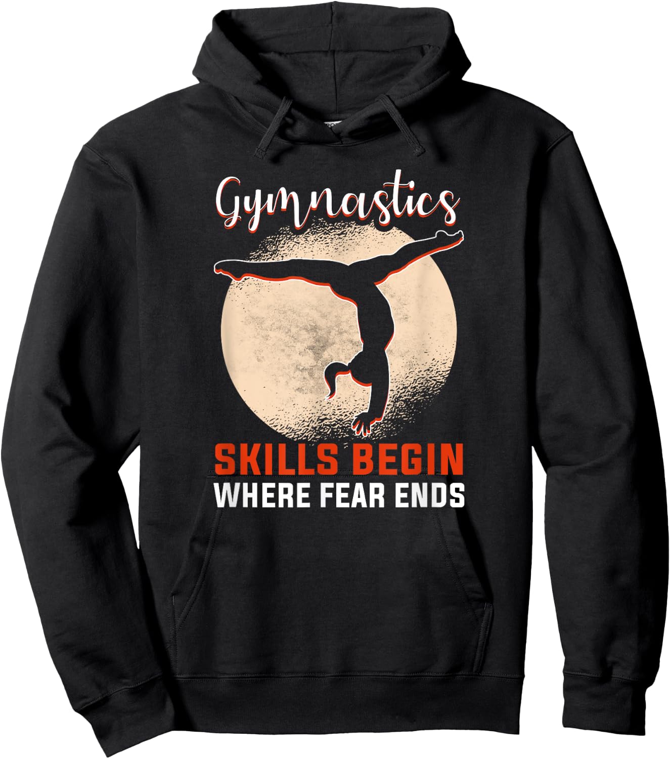 Sports gymnastics and gymnastics team acrobatics trainer gymnastics Hoodie - Hoodie | Black