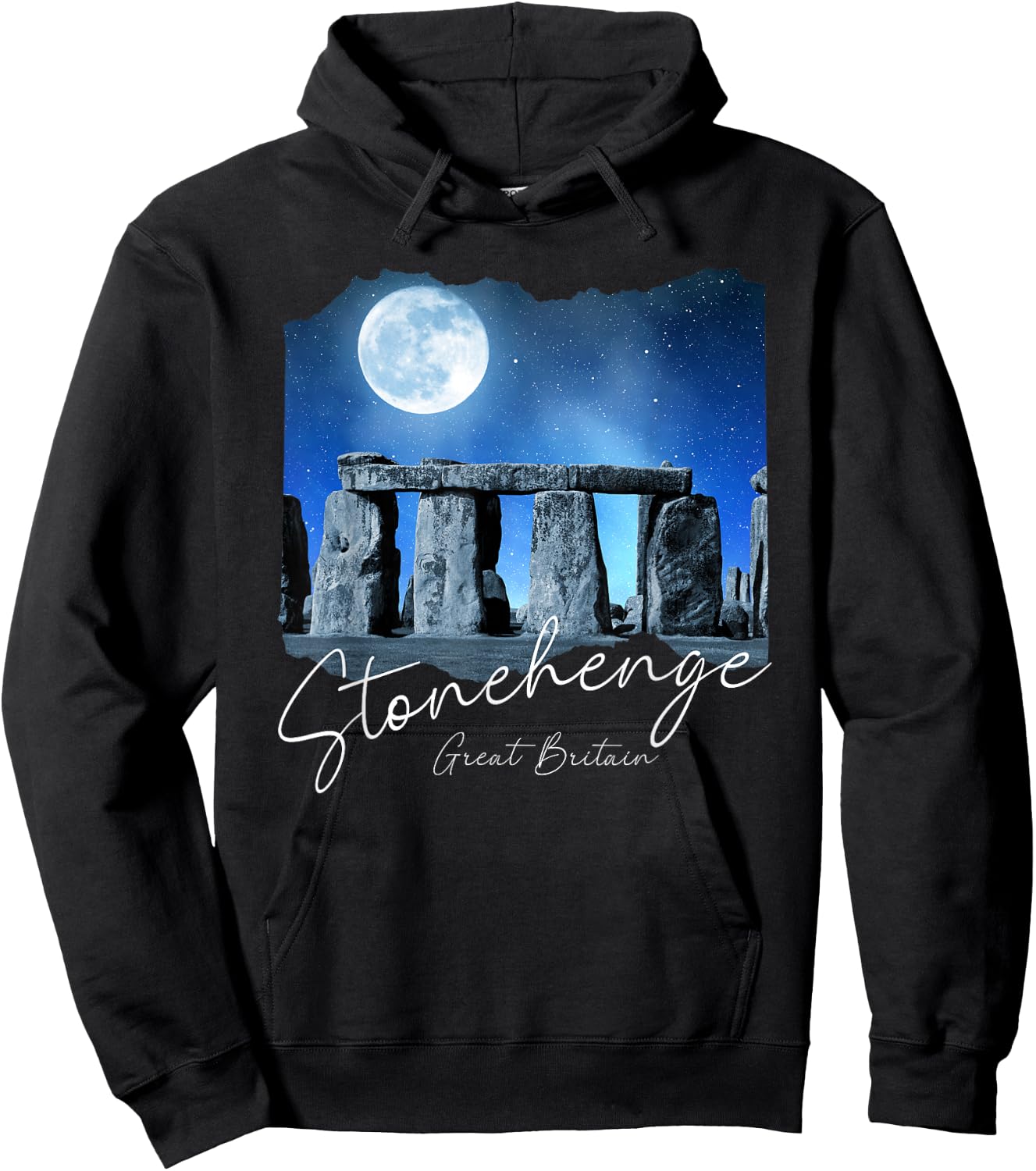 Stonehenge England Souvenir - Stonehenge At Night Hoodie - Hoodie | Black