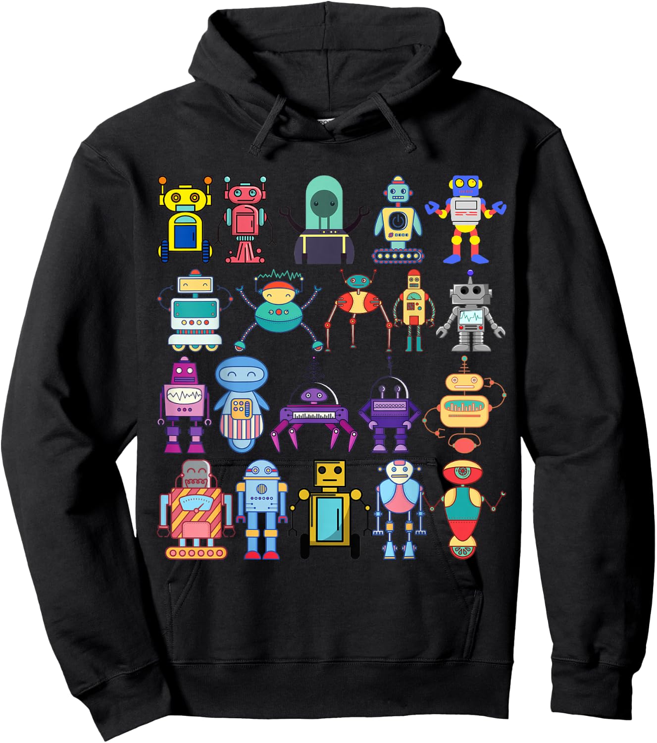 Just a Girl Boy Kid Who Loves Robots -Robotics STEM Gift Hoodie - Hoodie | Black