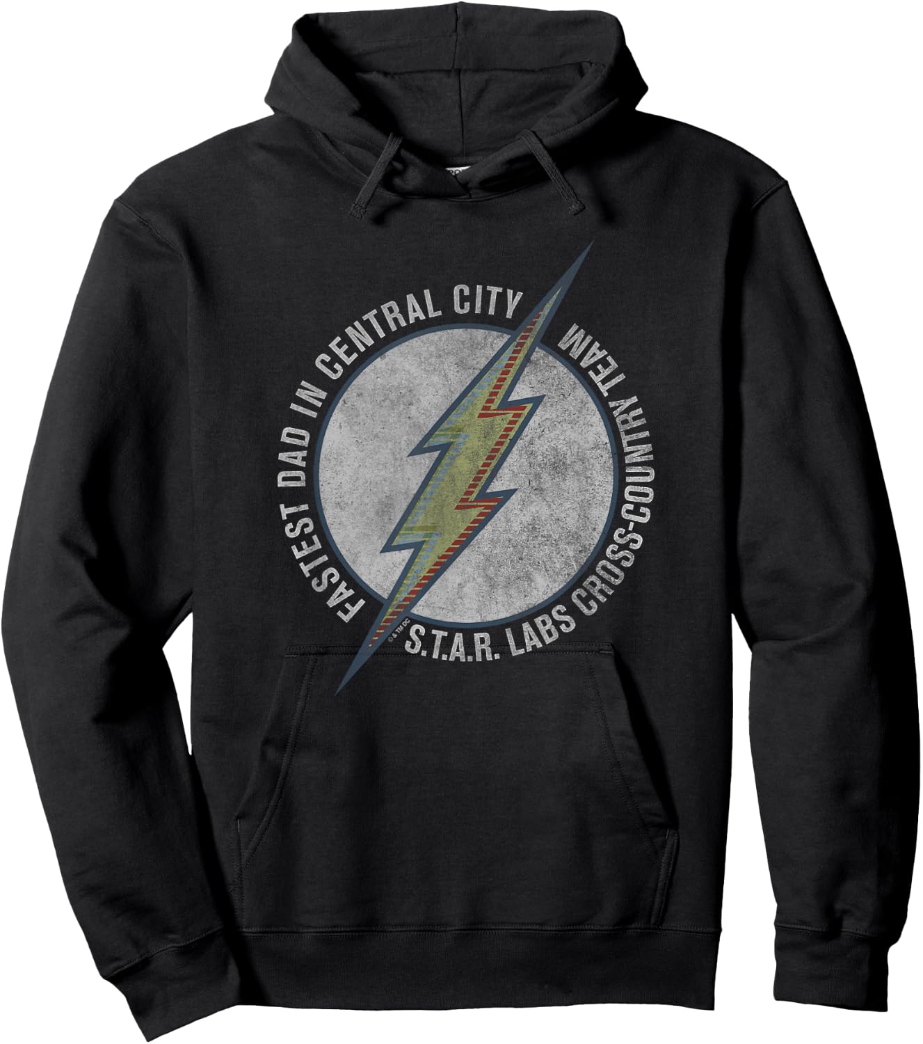 The Flash Father's Day Fastest Dad in Central City Hoodie - Hoodie | Black