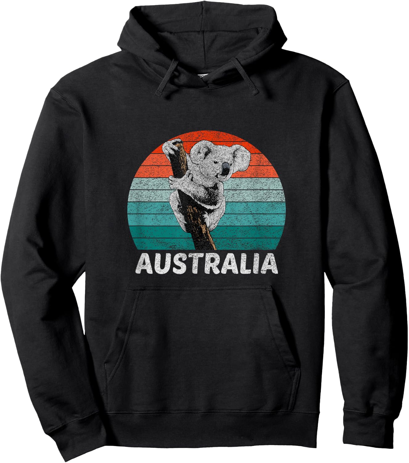 Vintage Retro Koala Australia Koala Bear Hoodie - Hoodie | Black