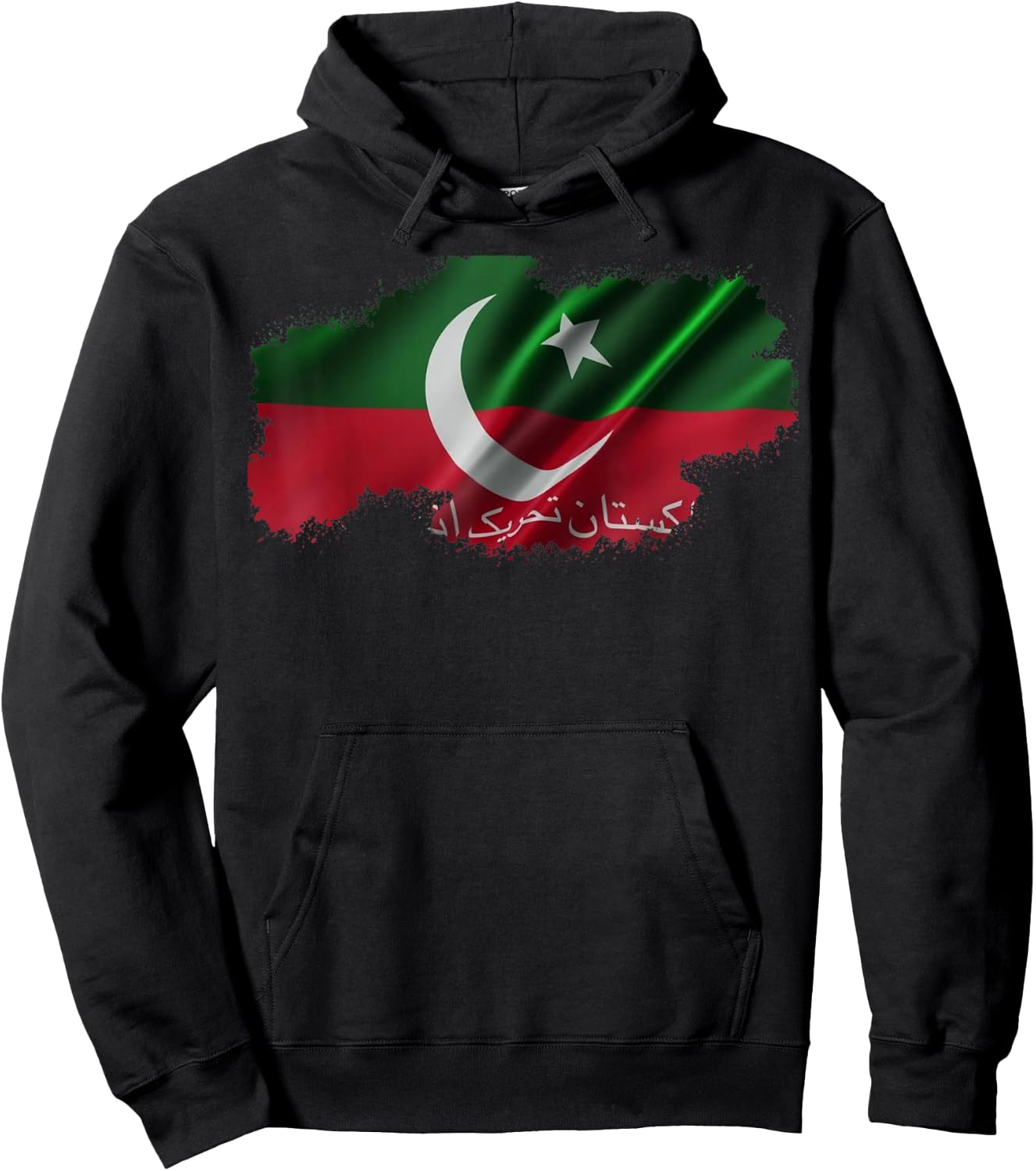 Imran Khan PTI Flag shirt Prime Minister Pakistan Hoodie - Hoodie | Black