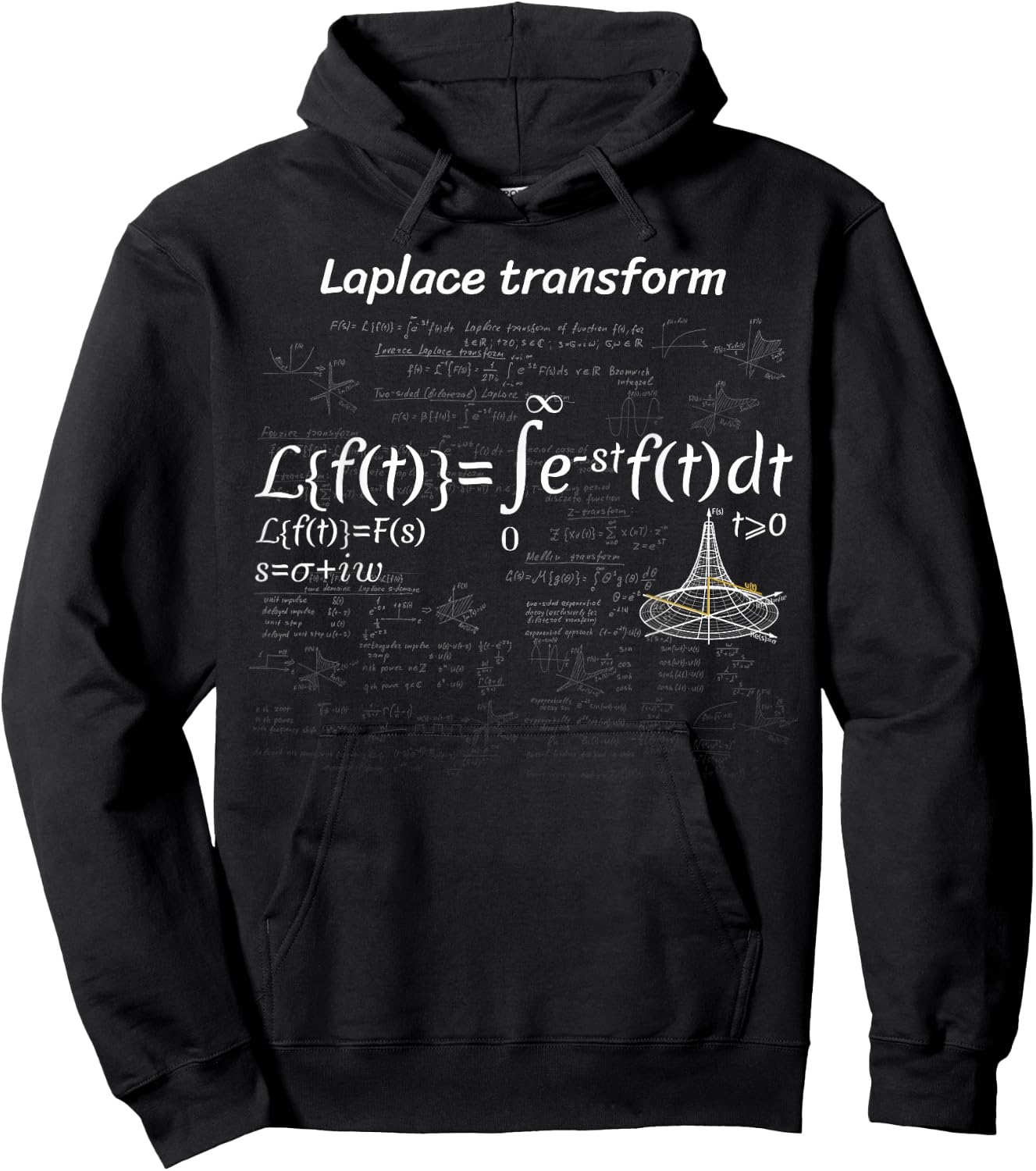 Laplace transformation design Hoodie - Hoodie | Black