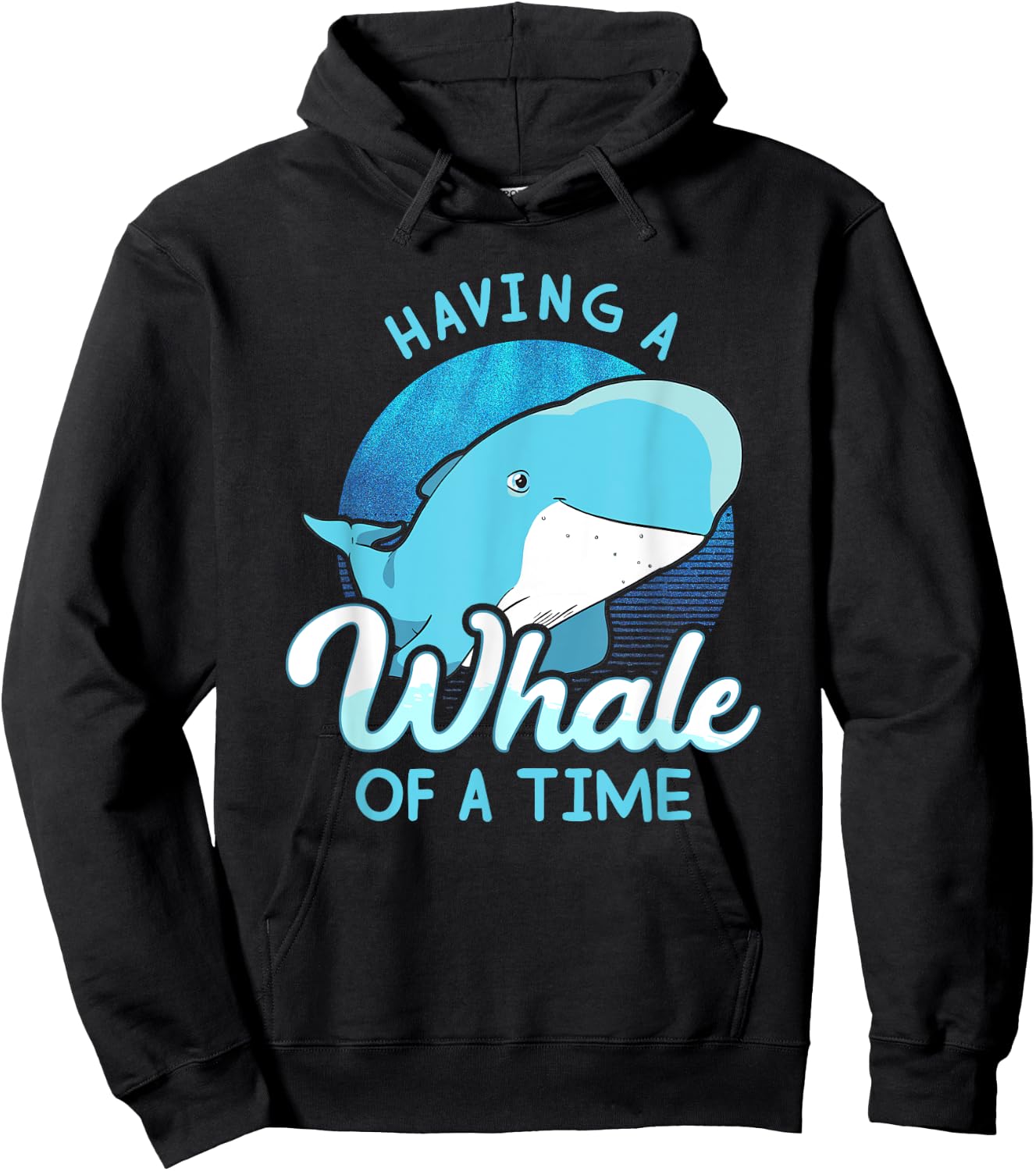 Whale Saying - Having A Whale Of A Time Gift Ocean Hoodie - Hoodie | Black